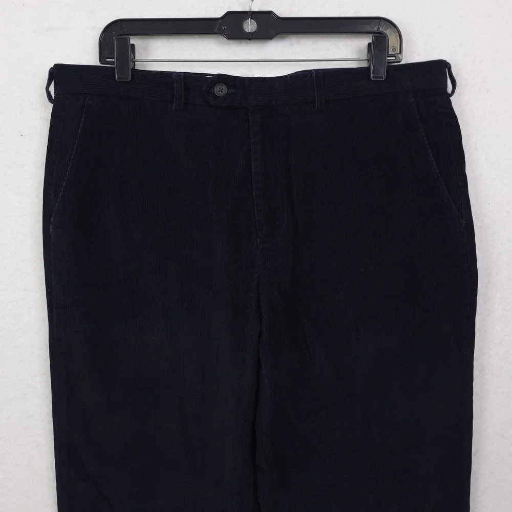 Lauren Ralph Lauren Corduroy Pants Mens 34x32 Fits 36x30 Blue Straight Leg